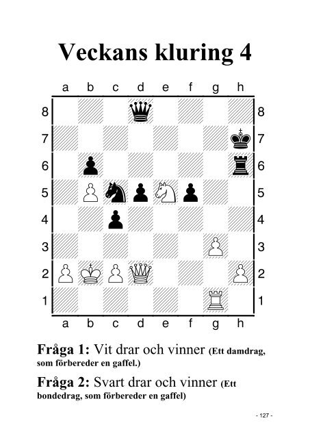 FrÃ¥ga 1 - Sveriges SchackfÃ¶rbund