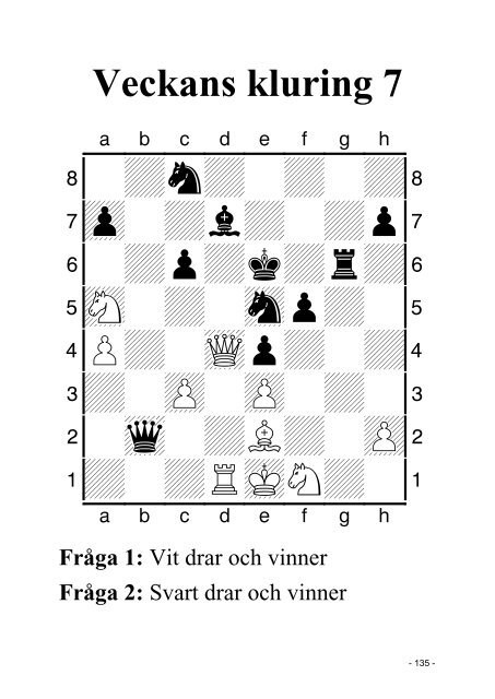 FrÃ¥ga 1 - Sveriges SchackfÃ¶rbund