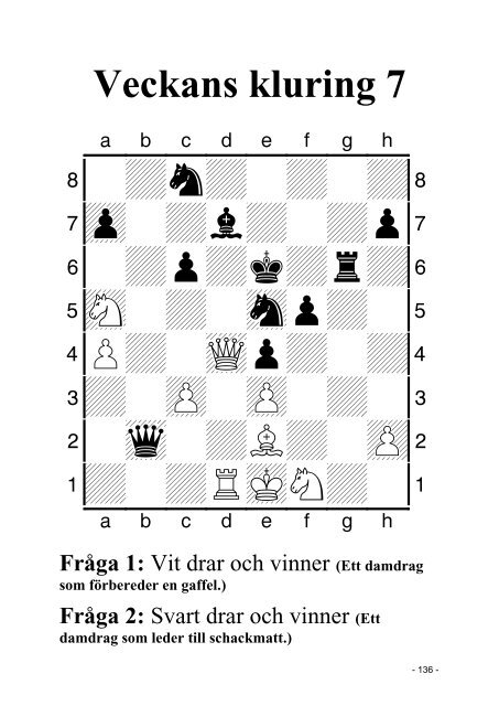 FrÃ¥ga 1 - Sveriges SchackfÃ¶rbund