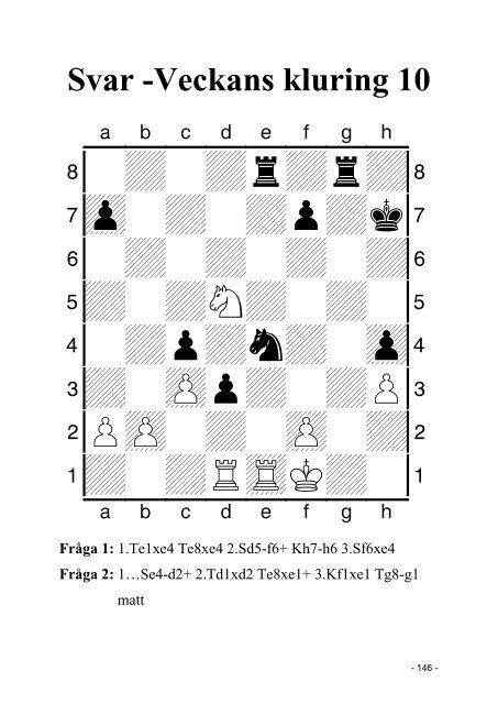 FrÃ¥ga 1 - Sveriges SchackfÃ¶rbund