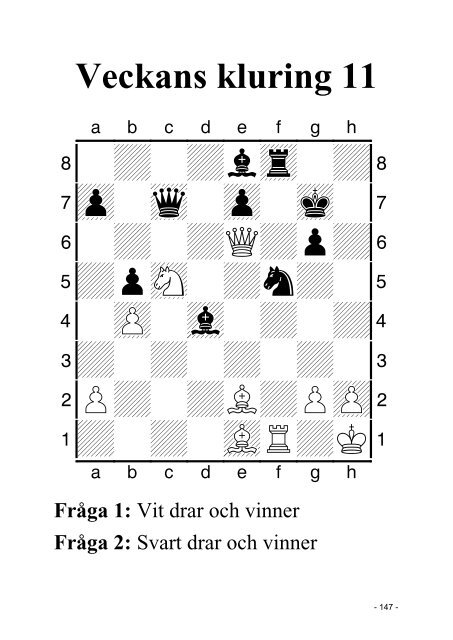 FrÃ¥ga 1 - Sveriges SchackfÃ¶rbund