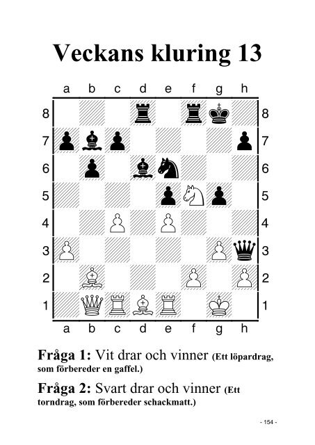 FrÃ¥ga 1 - Sveriges SchackfÃ¶rbund