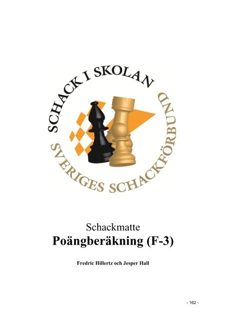 FrÃ¥ga 1 - Sveriges SchackfÃ¶rbund