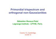 Primordial trispectrum and orthogonal non-Gaussianities