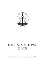 THE L.M.A.A. TERMS (2002) - LMAA | London Maritime Arbitrators ...