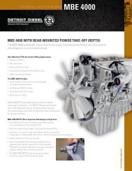 MBE 4000 REPTO Specification Sheet - MTU Detroit Diesel Australia