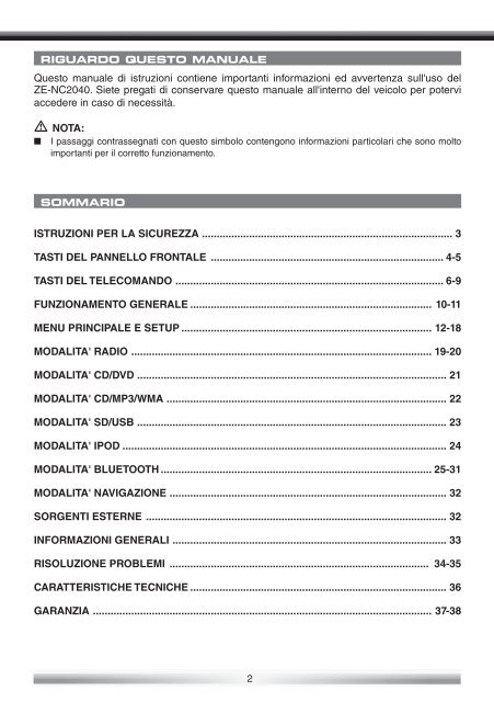 naviricevitore specifico per auto vw modello manuale d'uso - Zenec