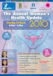 Healthed and the Royal Women's Hospital invites you