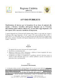 Scarica Avviso Pubblico Direttore Scientifico - Arpacal