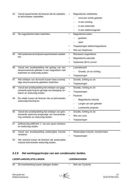 Elektromechanica tweede graad tso - VVKSO - ICT-coördinatoren