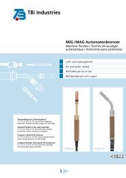 MIG / MAG Automatenbrenner - TBi Industries