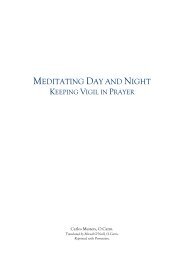 Meditating day and Night - Keeping Vigil in Prayer