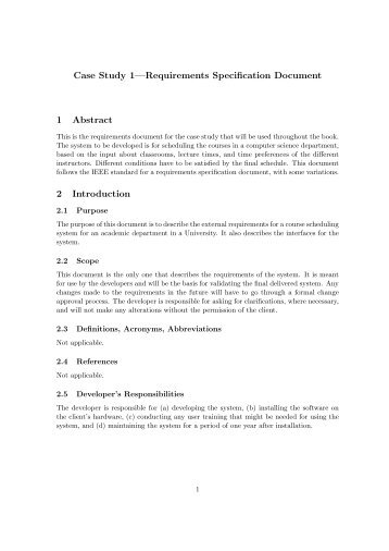 Case Study 1âRequirements Specification Document 1 ... - IIIT