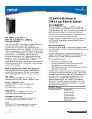 IEC 60870-5-104 Server to DNP 3.0 over Ethernet Gateway