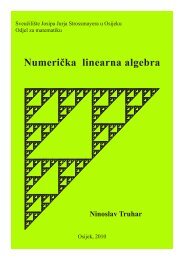 NumeriÄka linearna algebra - Odjel za matematiku - SveuÄiliÅ¡te ...