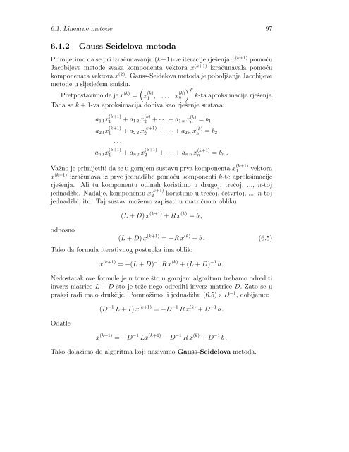 NumeriÄka linearna algebra - Odjel za matematiku - SveuÄiliÅ¡te ...