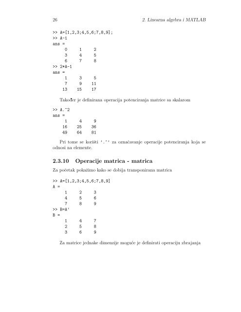 NumeriÄka linearna algebra - Odjel za matematiku - SveuÄiliÅ¡te ...