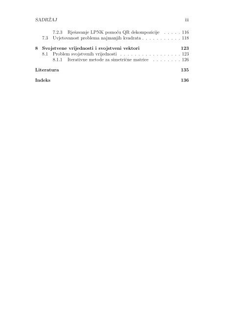 NumeriÄka linearna algebra - Odjel za matematiku - SveuÄiliÅ¡te ...