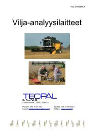 Vilja-analyysilaitteet - Teo-Pal Oy