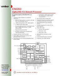 EM260 ZigBee/802.15.4 Network Processor - 120-0260 ... - wless.ru