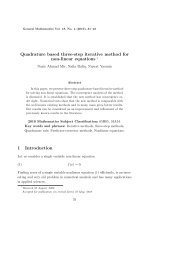 Quadrature based three-step iterative method for non-linear ...