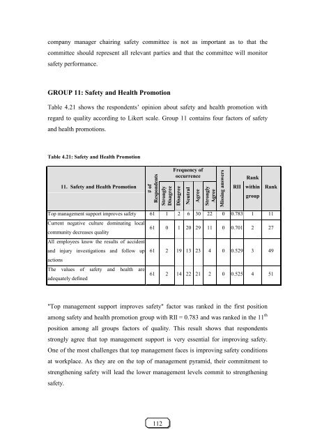 developing a model for integrating safety, quality and productivity in ...