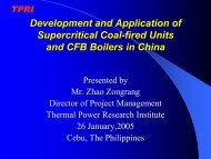 Development and Application of Supercritical Coal-fired Units and ...
