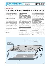 ventilación de un pabellón polideportivo - Salvador Escoda SA