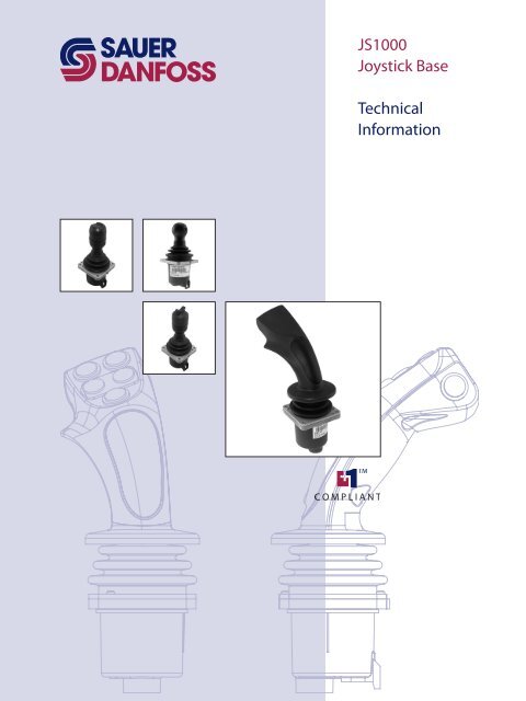 JS1000 Joystick Base Technical Information Ã‚Â©Sauer-Danfoss