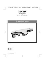 Grohtherm 3000 - GROHE - Robinetteries, salle de bains, douches ...