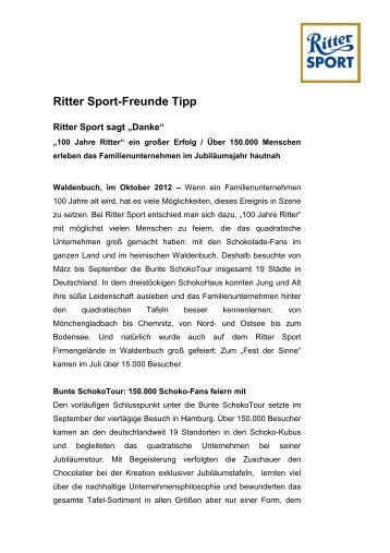 Ritter Sport-Freunde Tipp