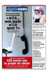 Fr-04-04-2013 - AlgÃ©rie news quotidien national d'information