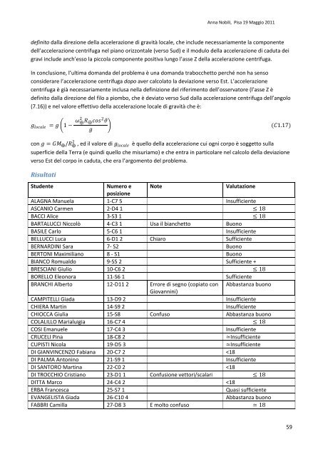 Sommario 1. Fisica, metodo scientifico, grandezze fisiche ...