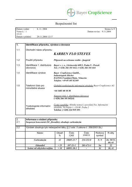 KARBEN FLO STEFES - Novum Czech sro