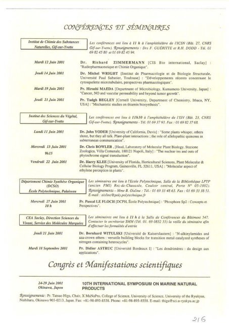 coe{rEKENcEs E r sÃÃ®vt rA(.q.rKEs - Historique de l'ICSN - CNRS