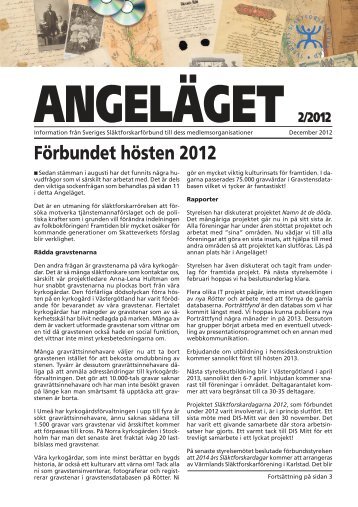 HÃ¤mta pdf-versionen av AngelÃ¤get - RÃ¶tter