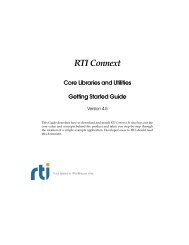 Getting Started Guide - (DDS) Community RTI Connext Users
