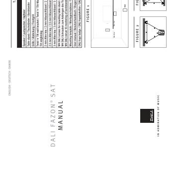 DALI FAZON SAT MANUAL - SpeakerPoint