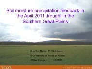 Su: Soil-moisture precipitation feedback in the April 2011 drought ...