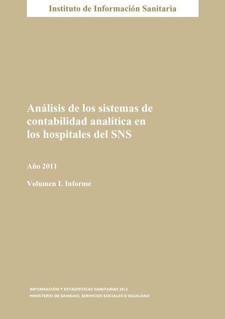 AnÃ¡lisis de los sistemas de contabilidad analÃ­tica en los hospitales ...