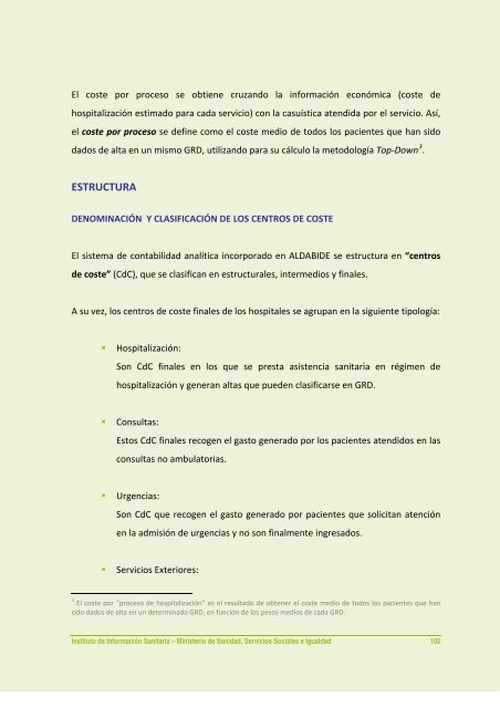 AnÃ¡lisis de los sistemas de contabilidad analÃ­tica en los hospitales ...