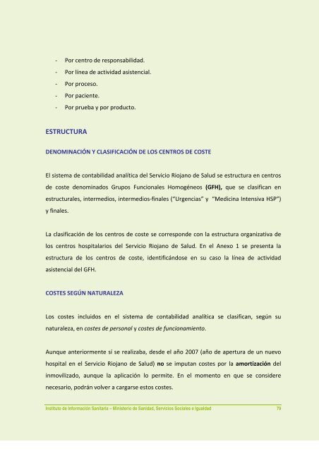 AnÃ¡lisis de los sistemas de contabilidad analÃ­tica en los hospitales ...