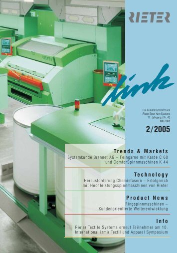 2/2005 Trends & Markets Technology Product News Info - Rieter