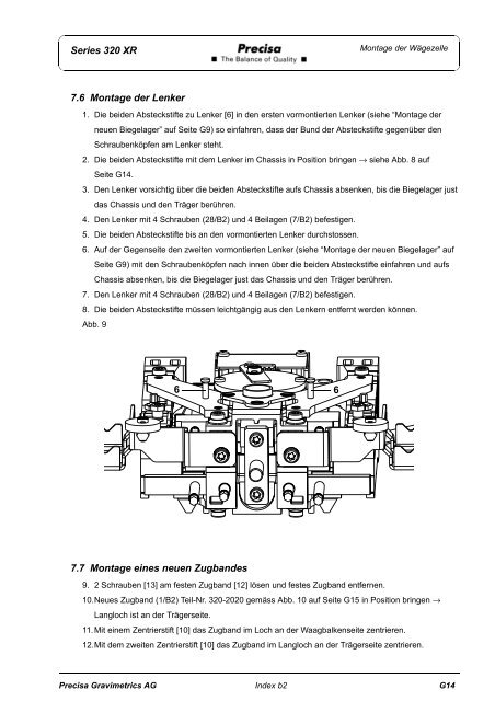 SERVICE MANUAL SERIES 320 XR - Precisa