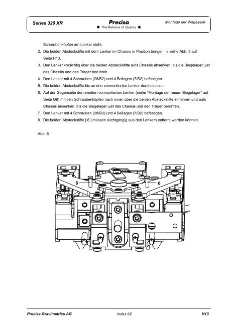 SERVICE MANUAL SERIES 320 XR - Precisa