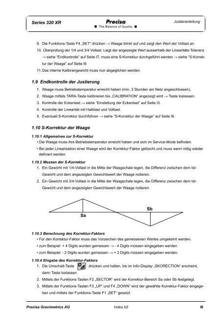 SERVICE MANUAL SERIES 320 XR - Precisa