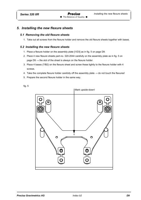 SERVICE MANUAL SERIES 320 XR - Precisa