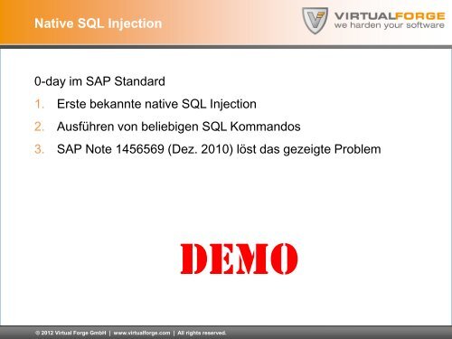 SAP-Sicherheit - Virtual Forge