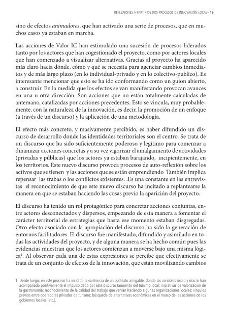 DE LA INNOVACIÃN AL ESCALAMIENTO. Reflexiones a ... - Rimisp