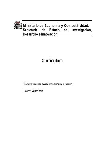 CurrÃ­culum - Laboratorio de Historia de los Agroecosistemas